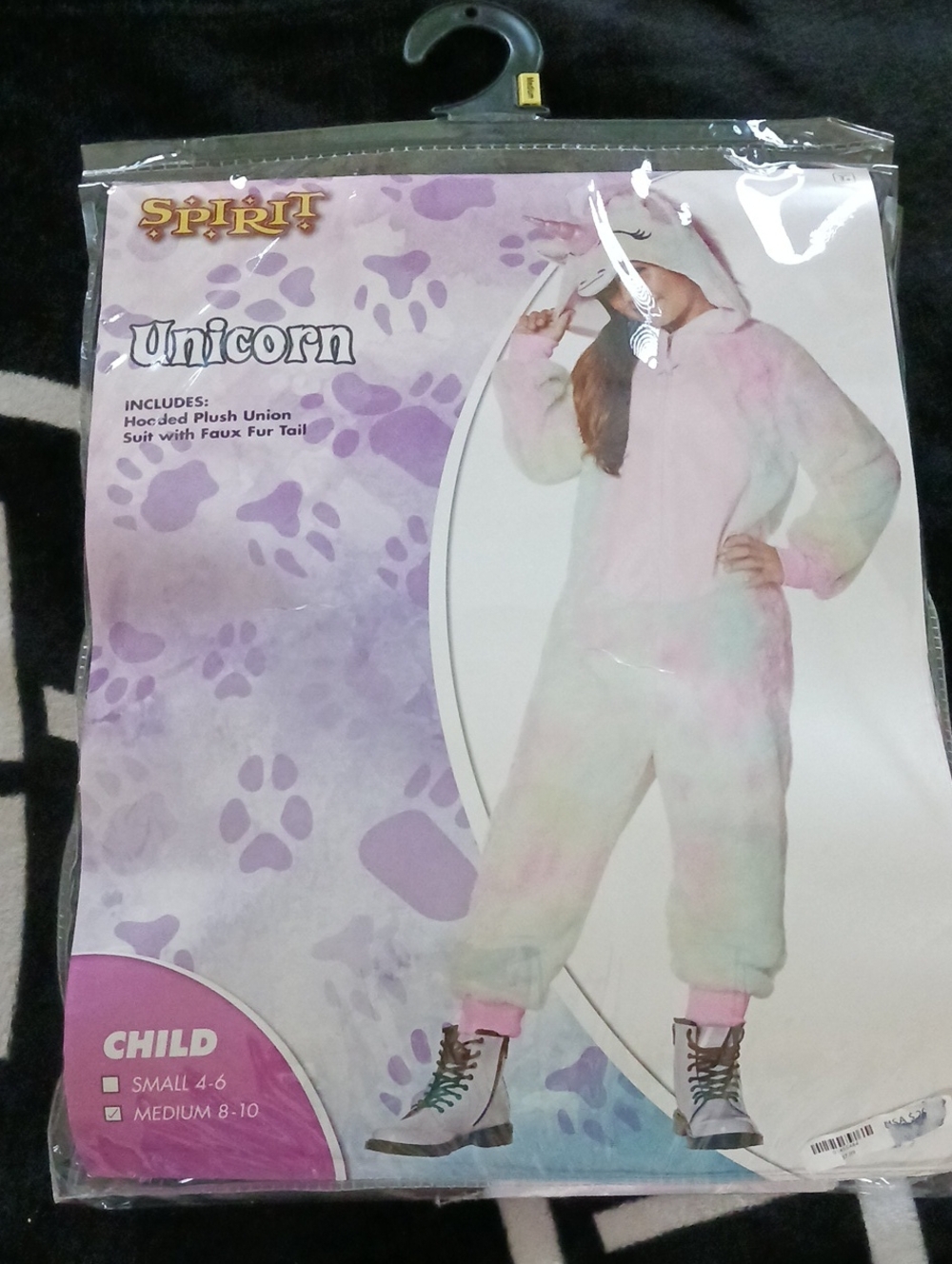 Spirit Halloween Unicorn Kids Plush Costume - Pastel Pink